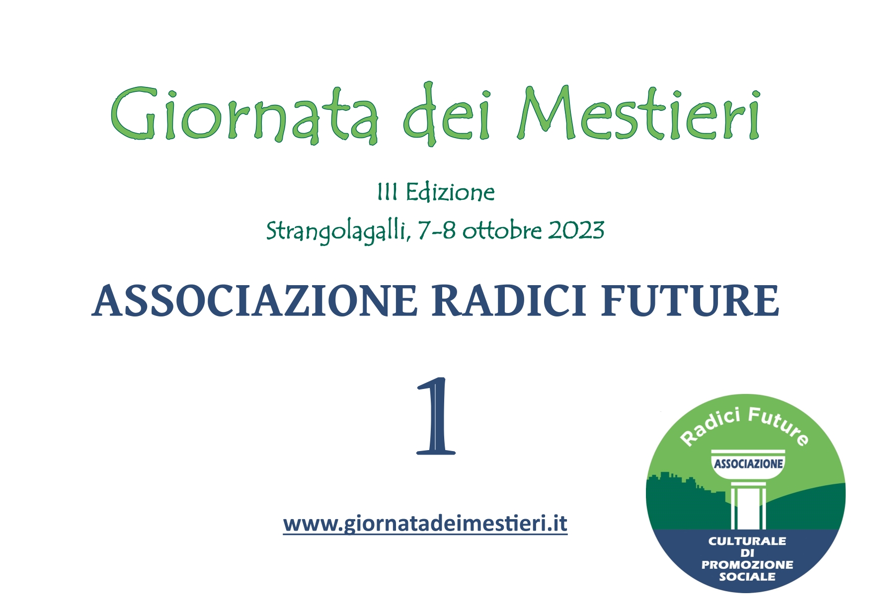 ASSOCIAZIONE RADICI FUTURE